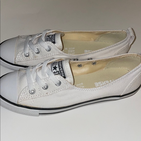 Converse Classic White Ballet Canvas Sneakers NWT size 7 - Picture 3 of 4